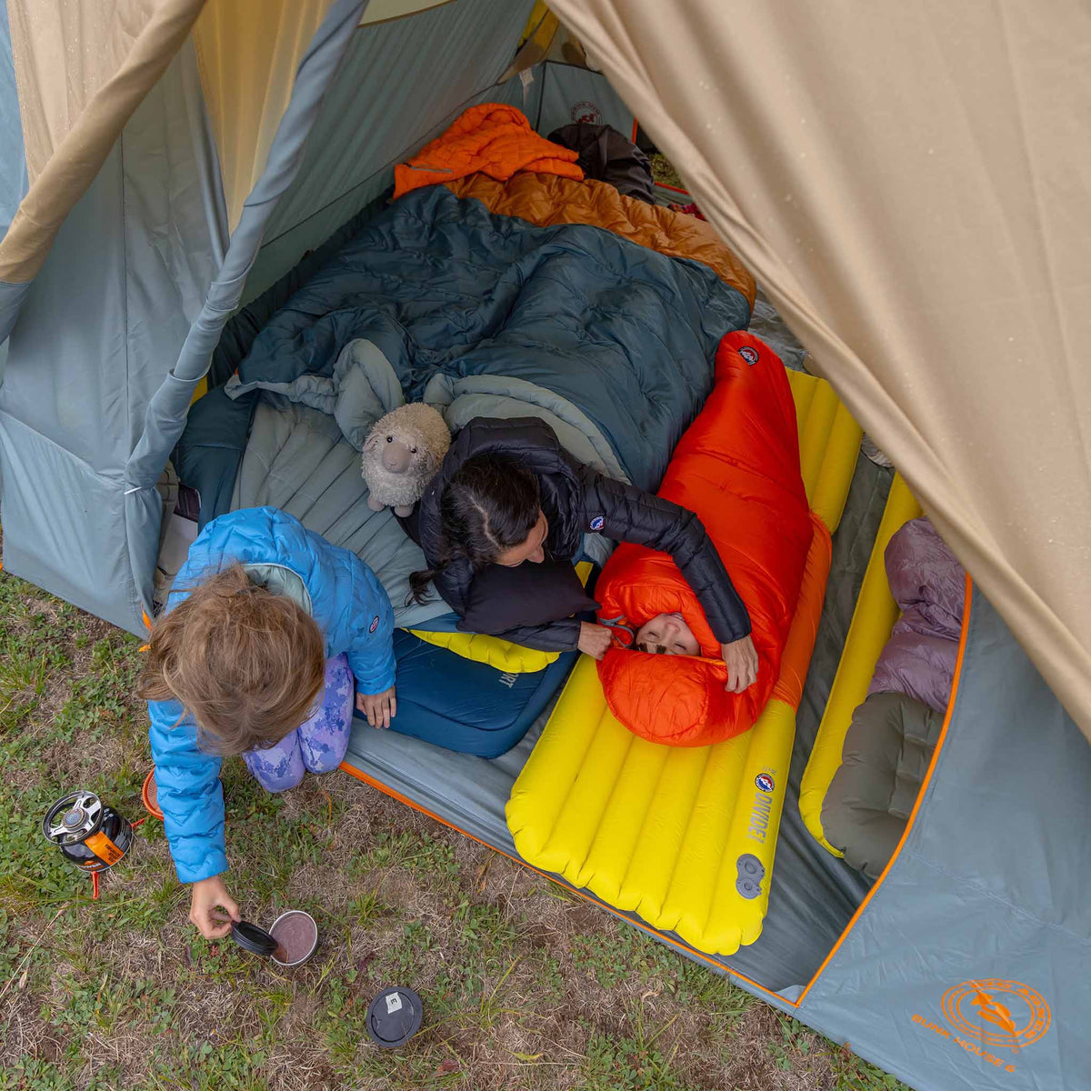 Bunk House 6 Big Agnes TBUNK625 Tents 6P / Prairie Sand/Chinois Green