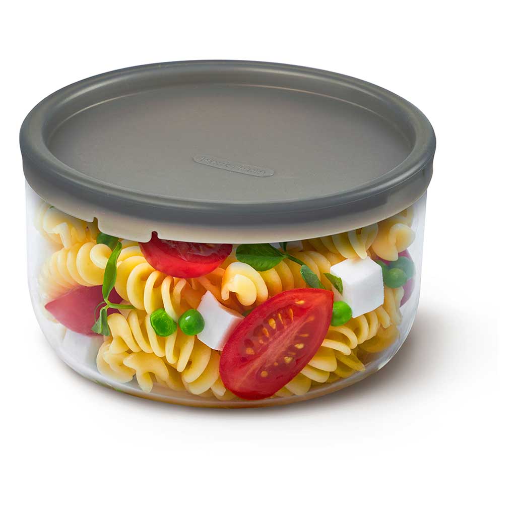 Glass Lunch Bowl Black+Blum GR-LB-L014 Food Containers 750ml / Almond