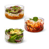 Glass Lunch Bowl Black+Blum GR-LB-L014 Food Containers 750ml / Almond