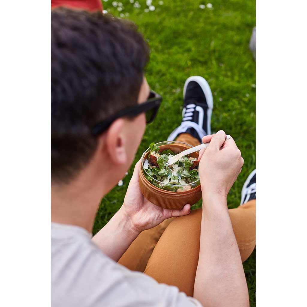 Glass Lunch Bowl Black+Blum GR-LB-L015 Food Containers 750ml / Slate