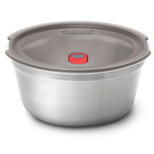 Steel Food Bowl Black+Blum FBSS-BL-L017-EN Food Containers 950ml / Grey/Red