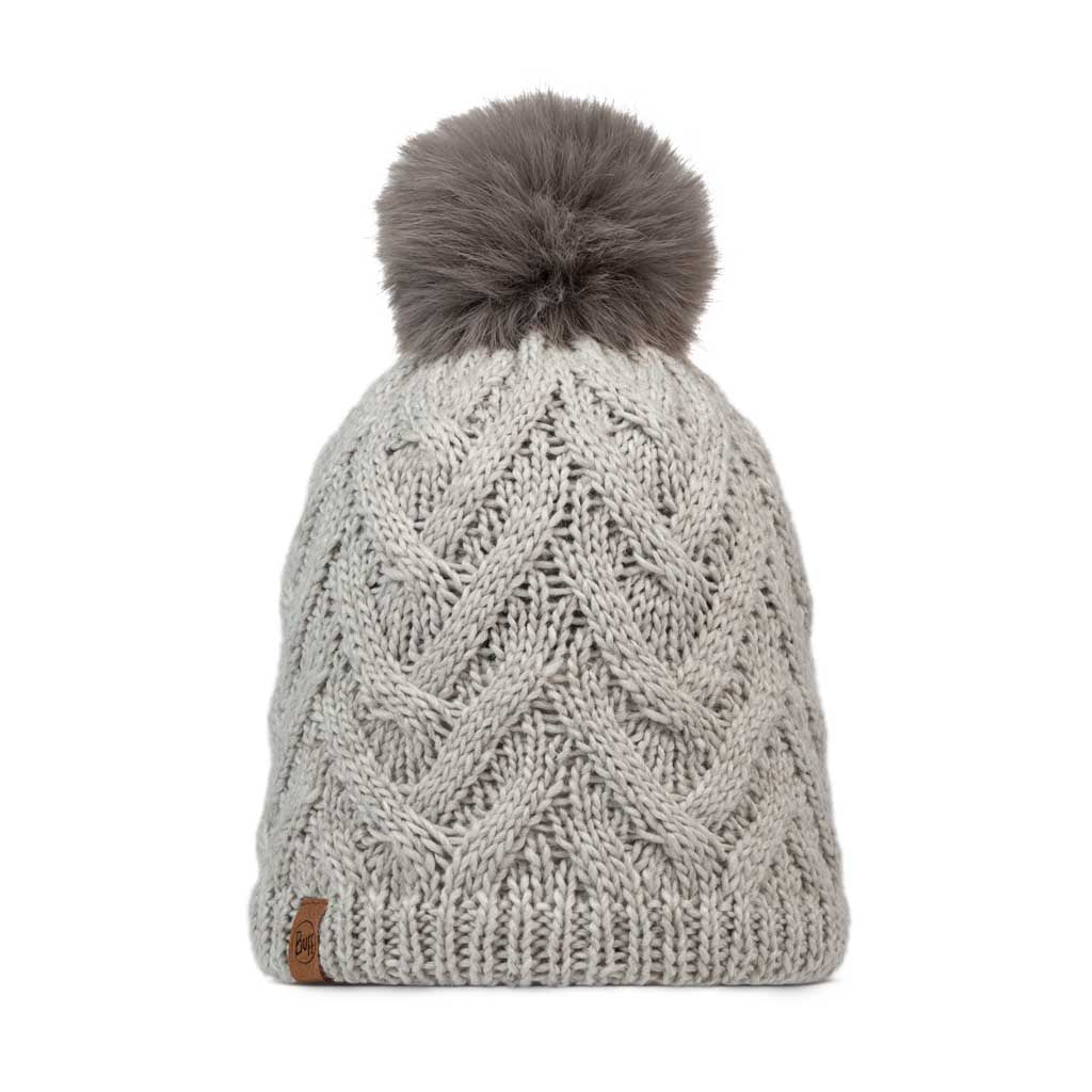 Caryn Knitted Beanie &amp; Fleece Band BUFF 136743.014 Beanies One Size / Ecru