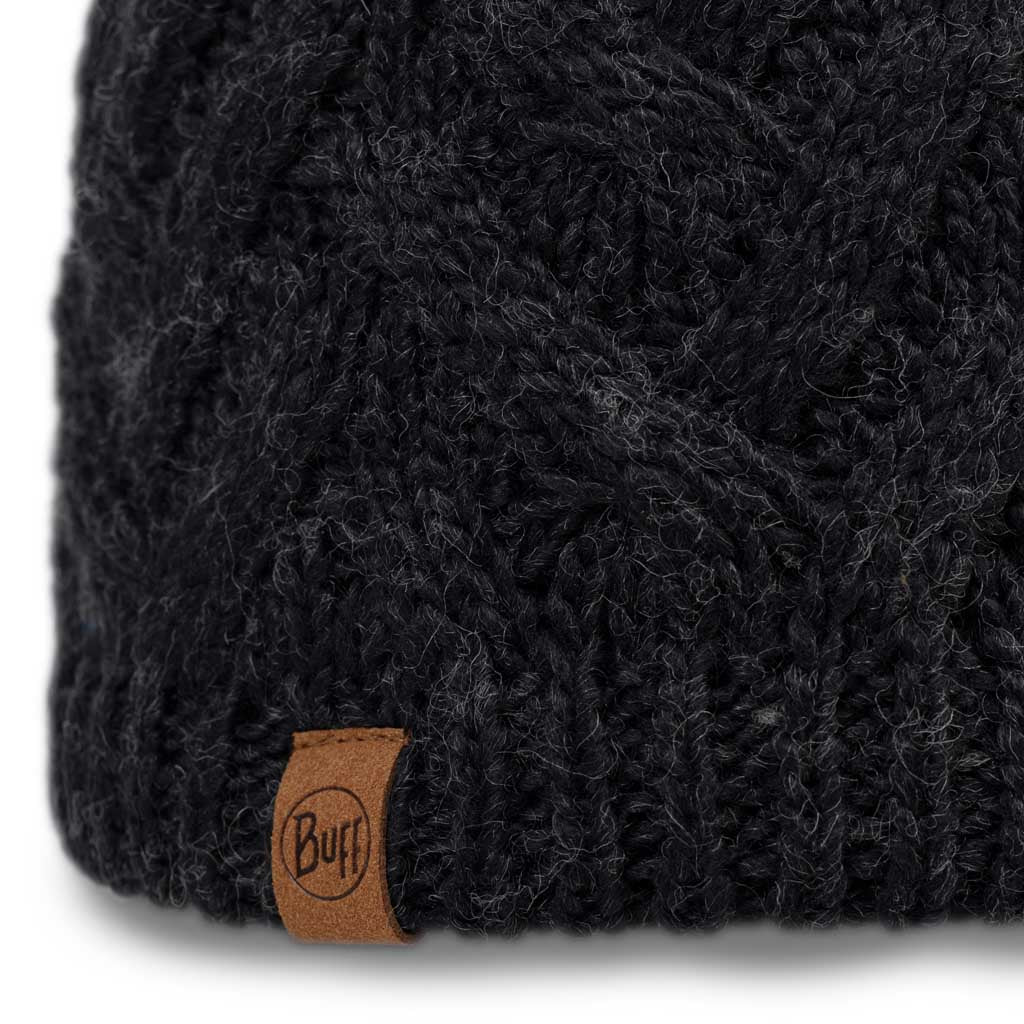Caryn Knitted Beanie & Fleece Band BUFF 136743.901 Beanies One Size / Graphite