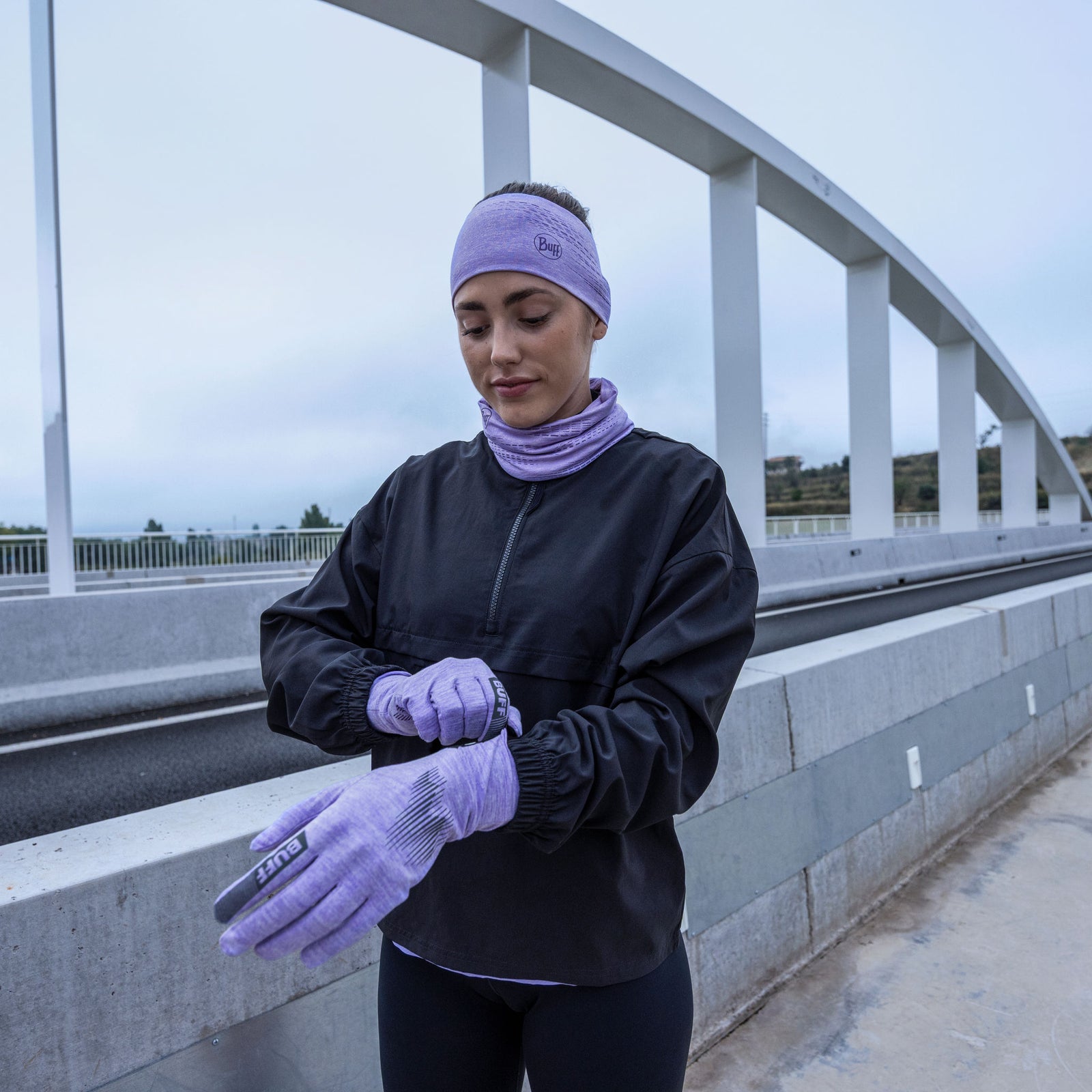 Dryflx® | Reflective Neckwear BUFF 118096.641 Neck Gaiters One Size / Iris