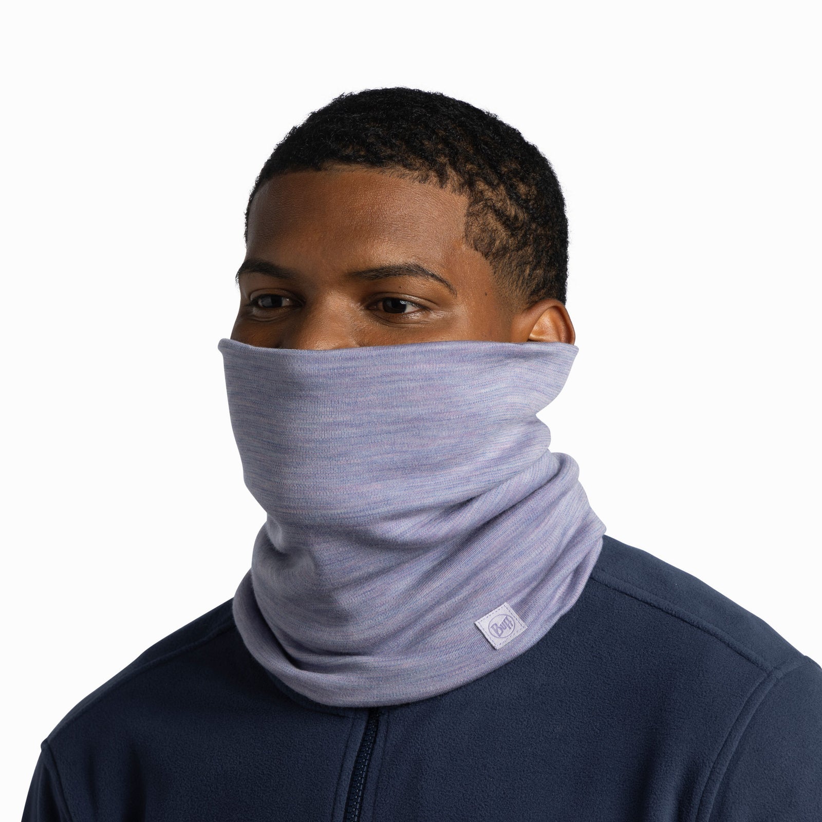 Merino Heavyweight BUFF 113018.641 Neck Gaiters One Size / Iris