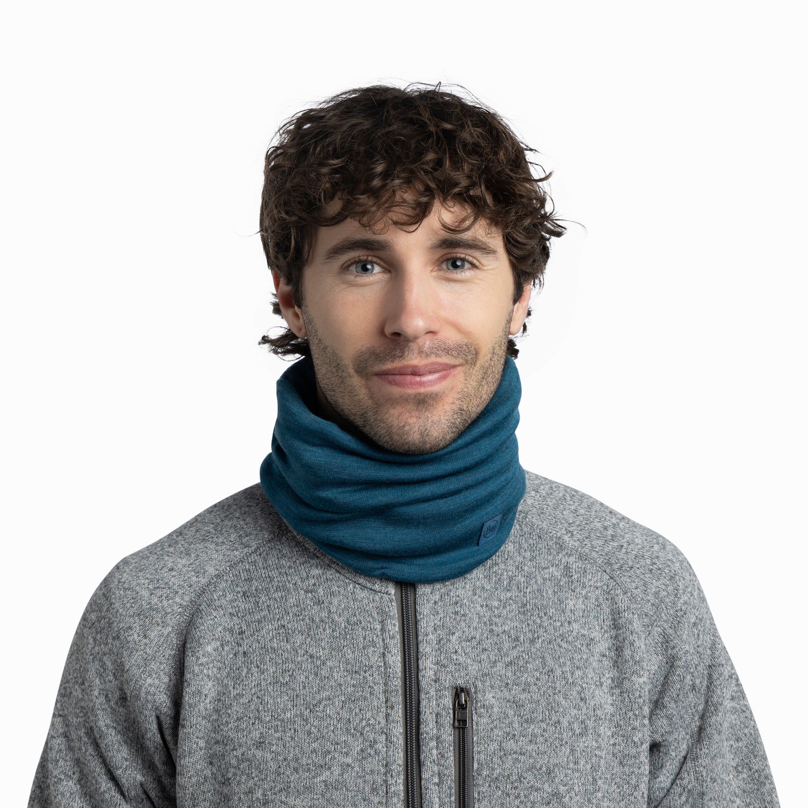 Merino Heavyweight BUFF 113018.737 Neck Gaiters One Size / Ocean Blue