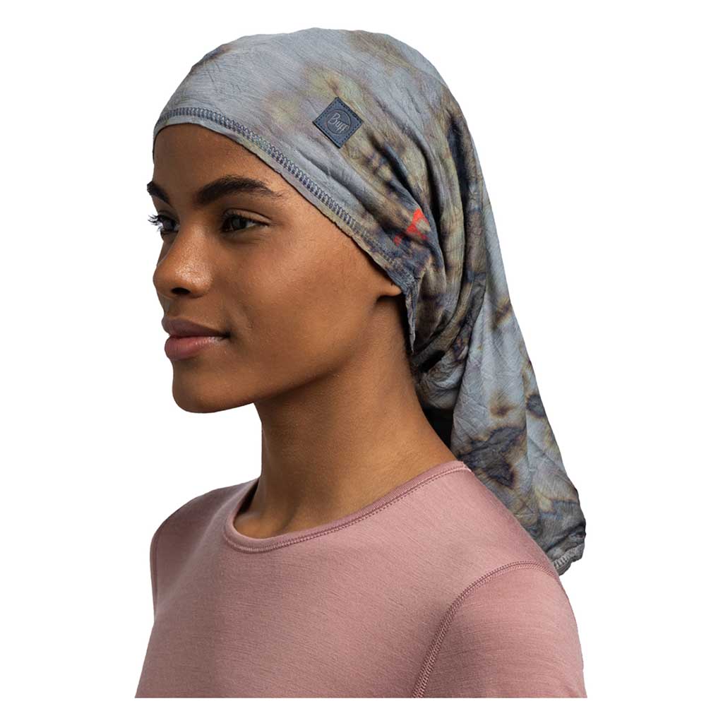 Merino Lightweight Natural Tye Dye Adult BUFF 136441.618 Neck Gaiters One Size / Flint