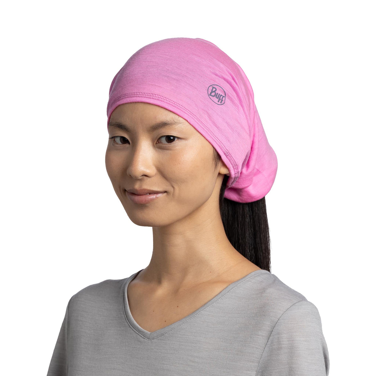 Merino Lightweight BUFF 113010.568 Neck Gaiters One Size / Fluor Fuchsia
