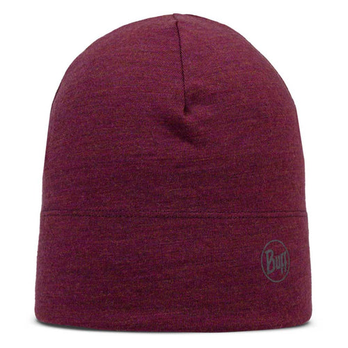 Merino Midweight Beanie BUFF 118007.422 Beanies One Size / Tibetan Red Melange
