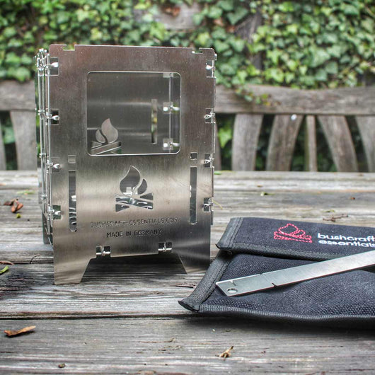 Bushcraft Essentials | Bushbox LF Set | Camping Wood Stove | Fire