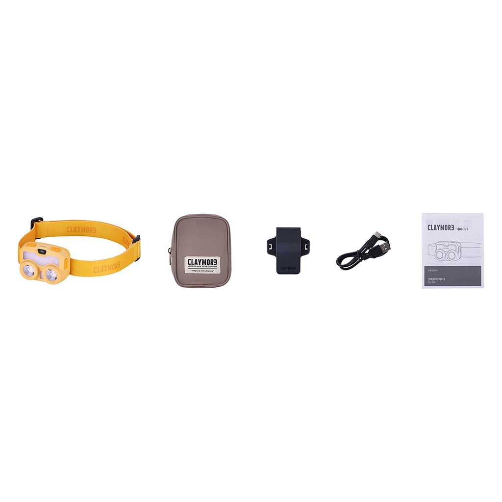 HEADY3 Claymore CLC-500YE Head Torches One Size / Yellow