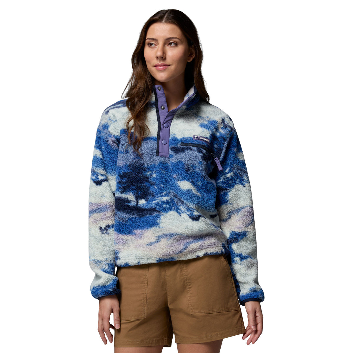 Helvetia™ II Printed Cropped Half Snap | Women's Columbia Women's Hoodies