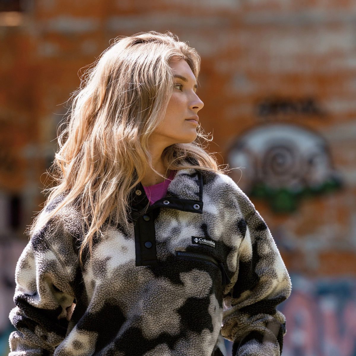 Helvetia™ II Printed Cropped Half Snap | Women's Columbia Women's Hoodies