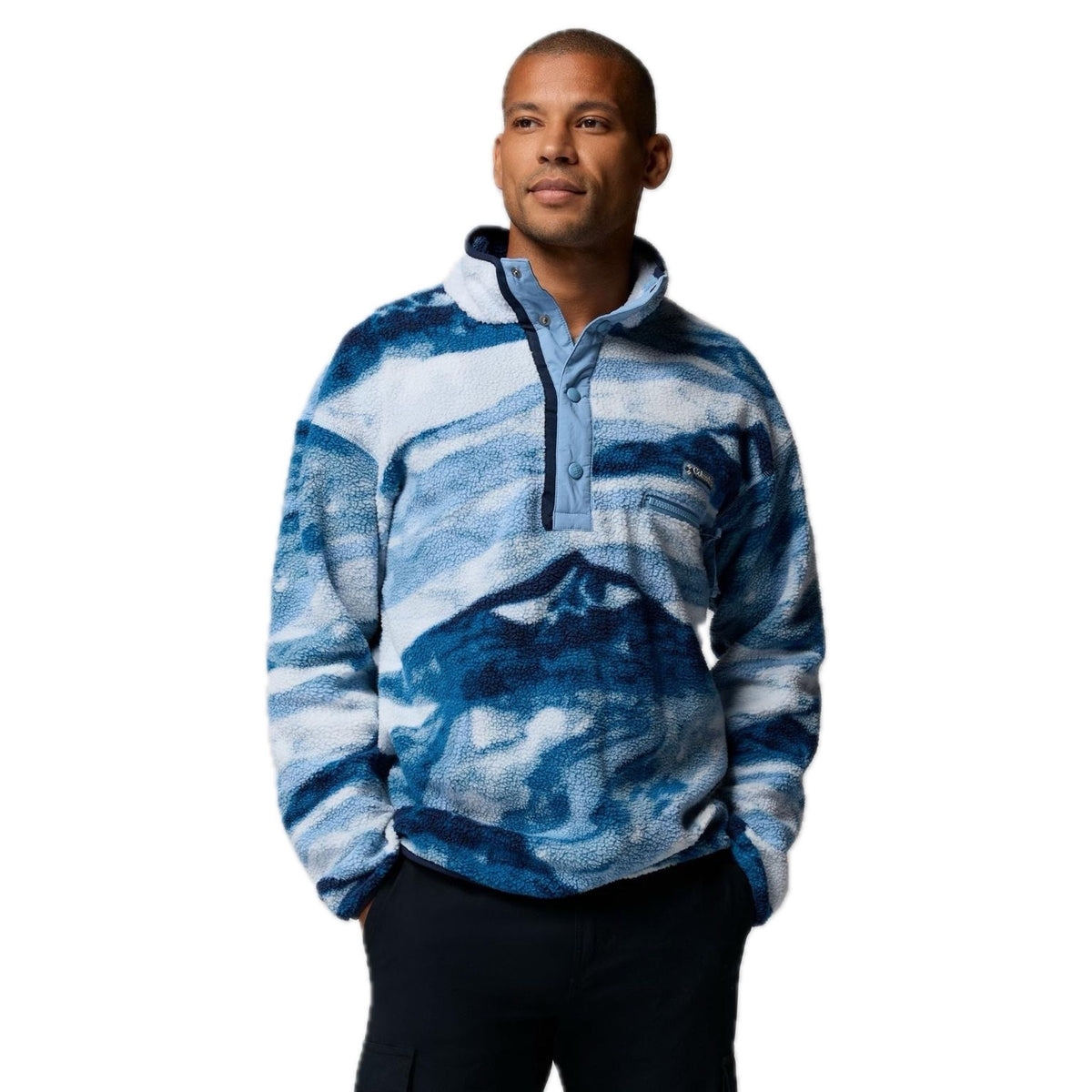 Helvetia™ II Printed Half Snap Fleece | Men's