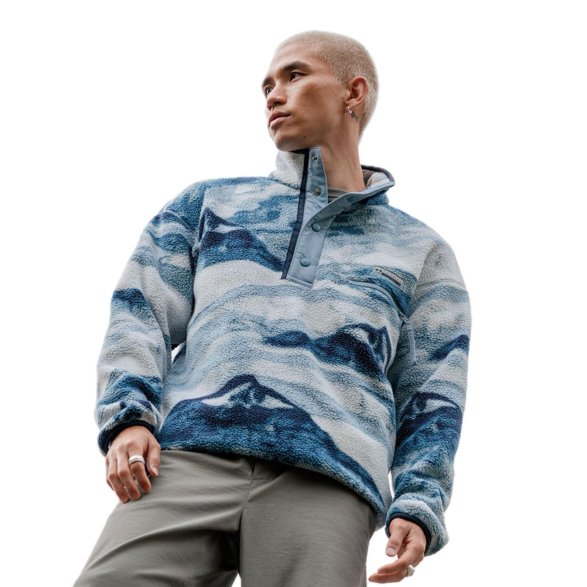 Helvetia™ II Printed Half Snap Fleece | Men's