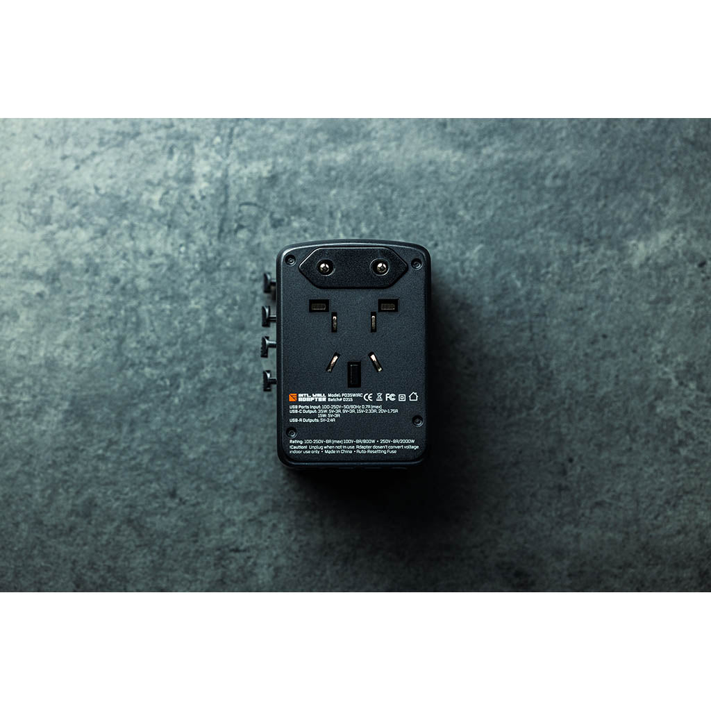 PD-Enabled 35W Int'l AC Adapter Dark Energy PD35WIAC Power Adapters One Size / Black