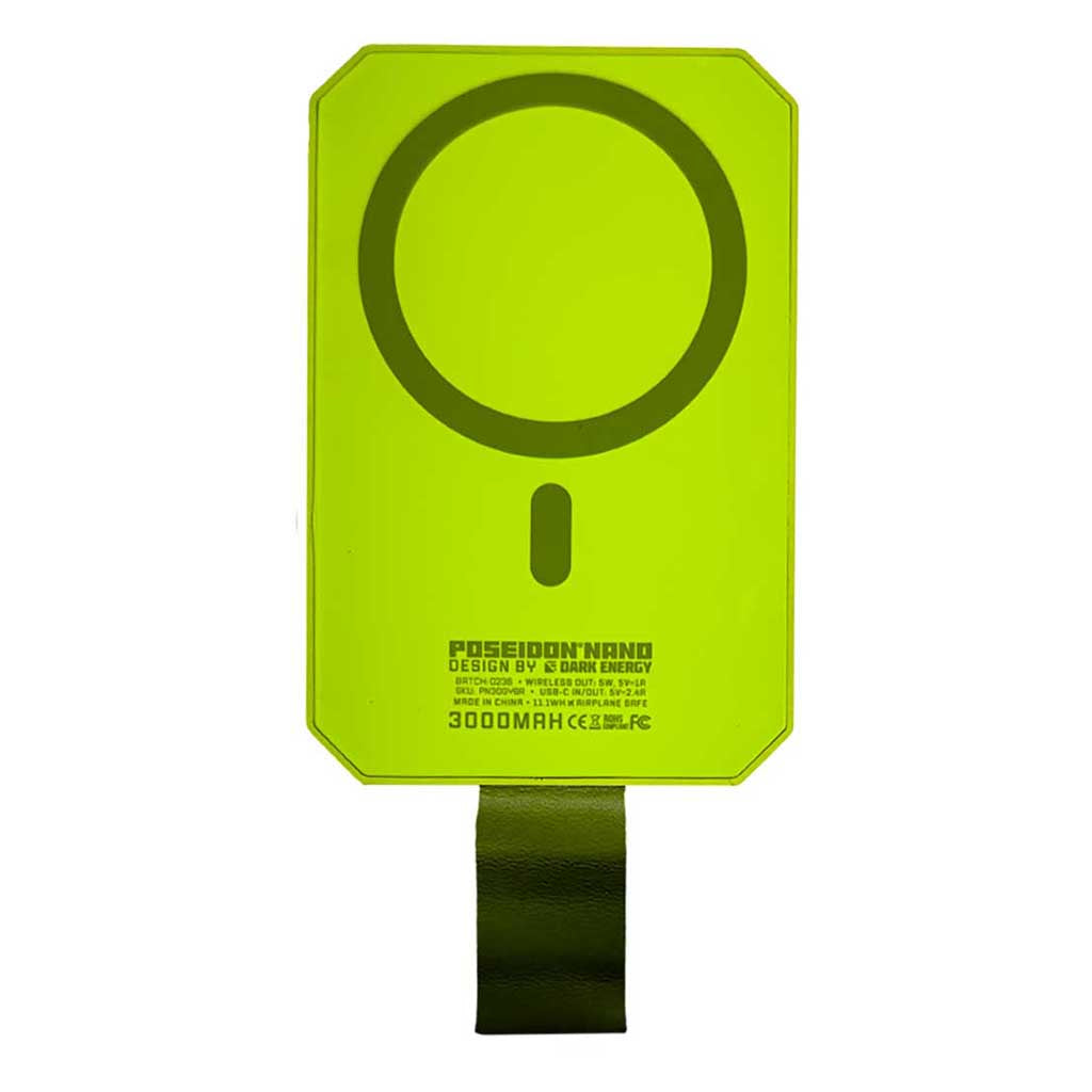 Poseidon Nano Wireless Charger Dark Energy PN30YGYG Power Banks O/S / Yellow-Green