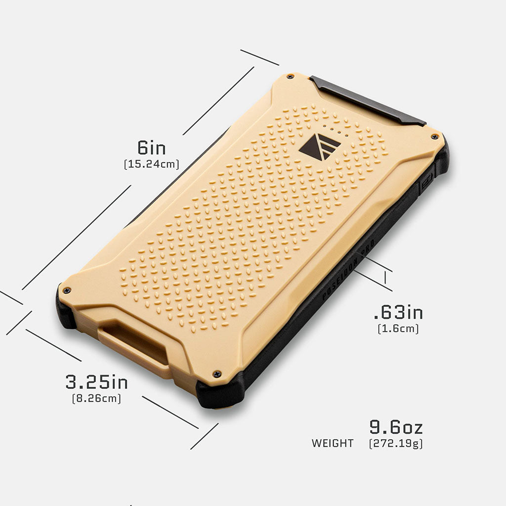 Poseidon Pro Indestructible Charger Dark Energy PSPRO10TNBK Power Banks One Size / Desert Tan