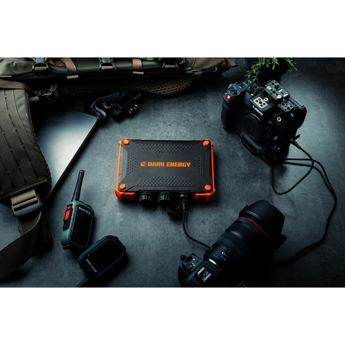 Poseidon XL Indestructible Charger Dark Energy PXL100BKHV Power Banks One Size / Black/Orange