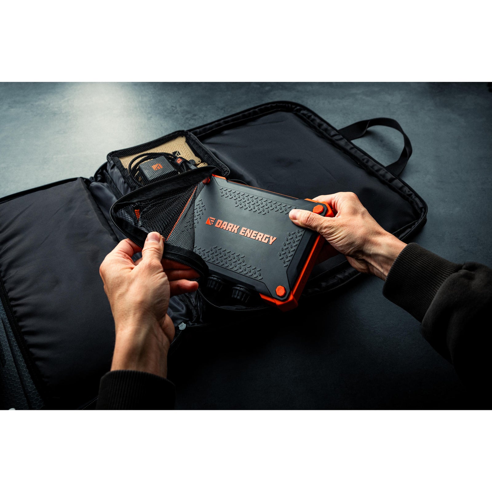 Poseidon XL Indestructible Charger Dark Energy PXL100BKHV Power Banks One Size / Black/Orange