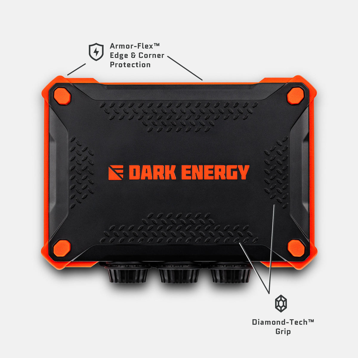 Poseidon XL Indestructible Charger Dark Energy PXL100BKHV Power Banks One Size / Black/Orange
