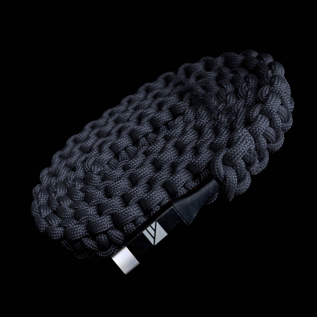 USB-C to C Paracord Cable Dark Energy IND-CCC03BKBK USB Cables One Size / Black