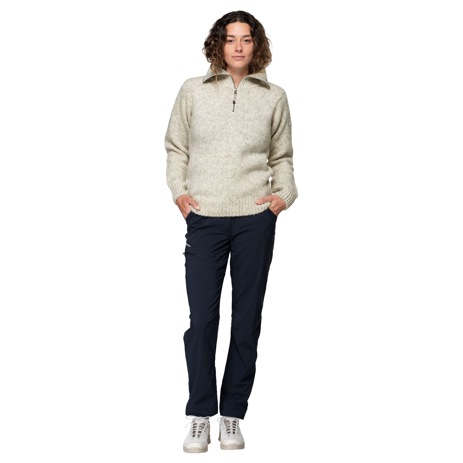 Nansen Wool Zip Neck Devold Unisex Knitted Jumpers