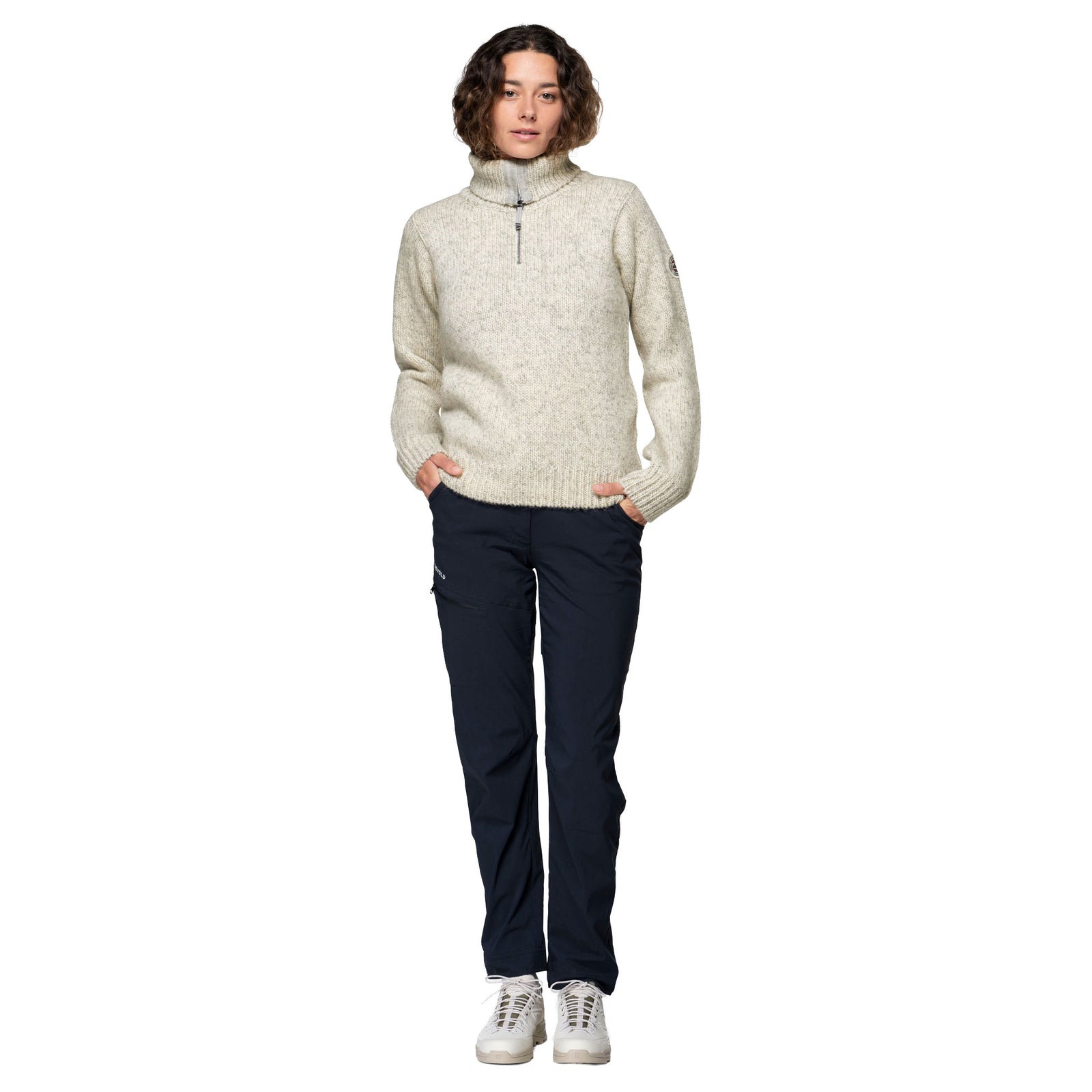 Nansen Wool Zip Neck Devold Unisex Knitted Jumpers