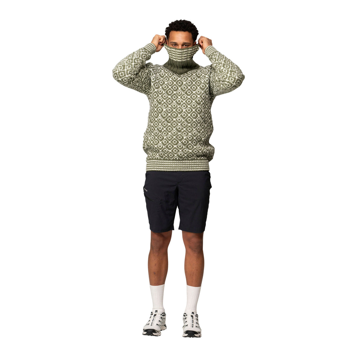 Svalbard Wool High Neck Devold Unisex Knitted Jumpers