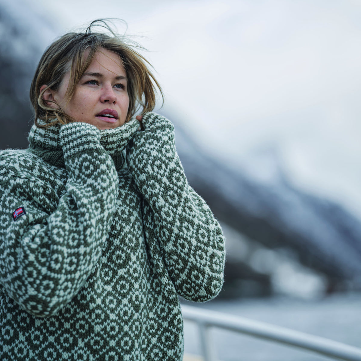 Svalbard Wool High Neck Devold Unisex Knitted Jumpers