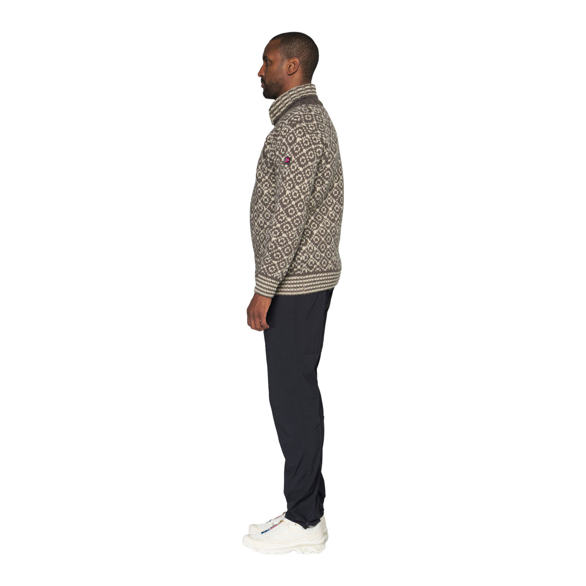 Svalbard Wool Zip Neck Devold Unisex Knitted Jumpers