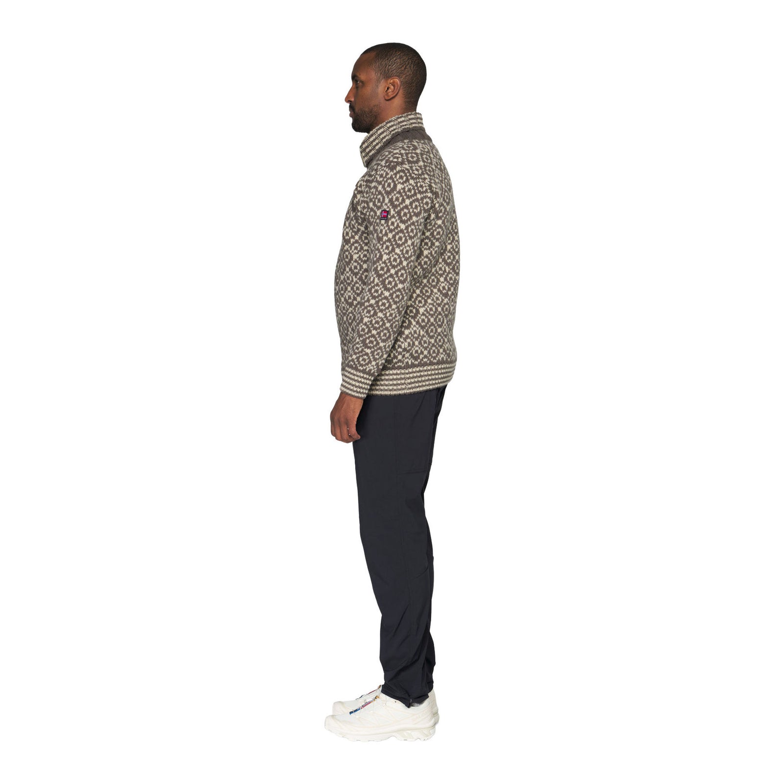 Svalbard Wool Zip Neck Devold Unisex Knitted Jumpers