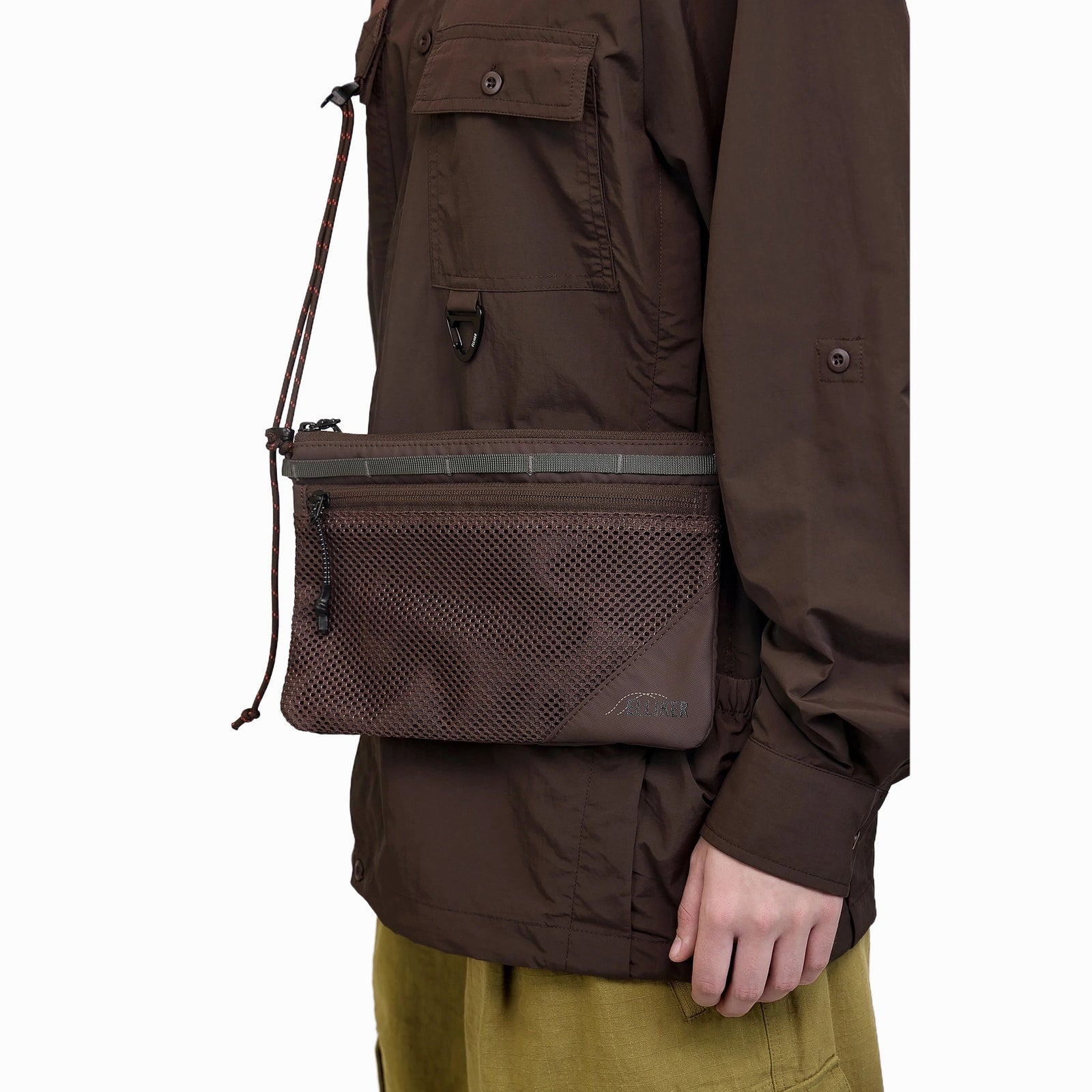 Caley Sacoche Bag Elliker 34055-DARKBROWN Crossbody Bags 1L / Dark Brown