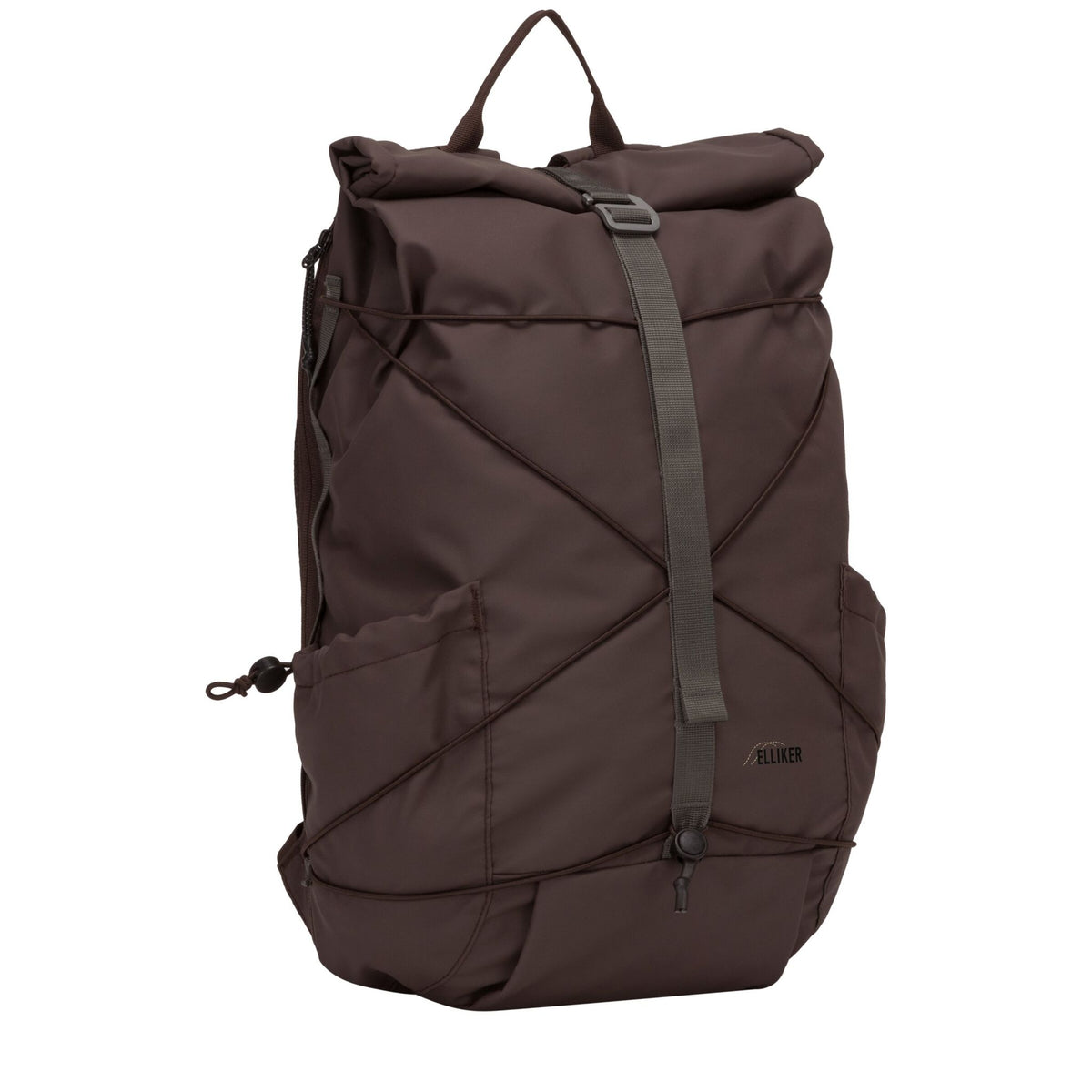 Dayle Roll Top Backpack Elliker 34001-DARKBROWN Backpacks 21L / Dark Brown