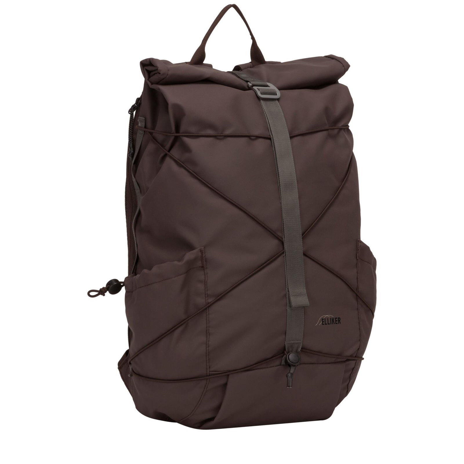 Dayle Roll Top Backpack Elliker 34001-DARKBROWN Backpacks 21L / Dark Brown