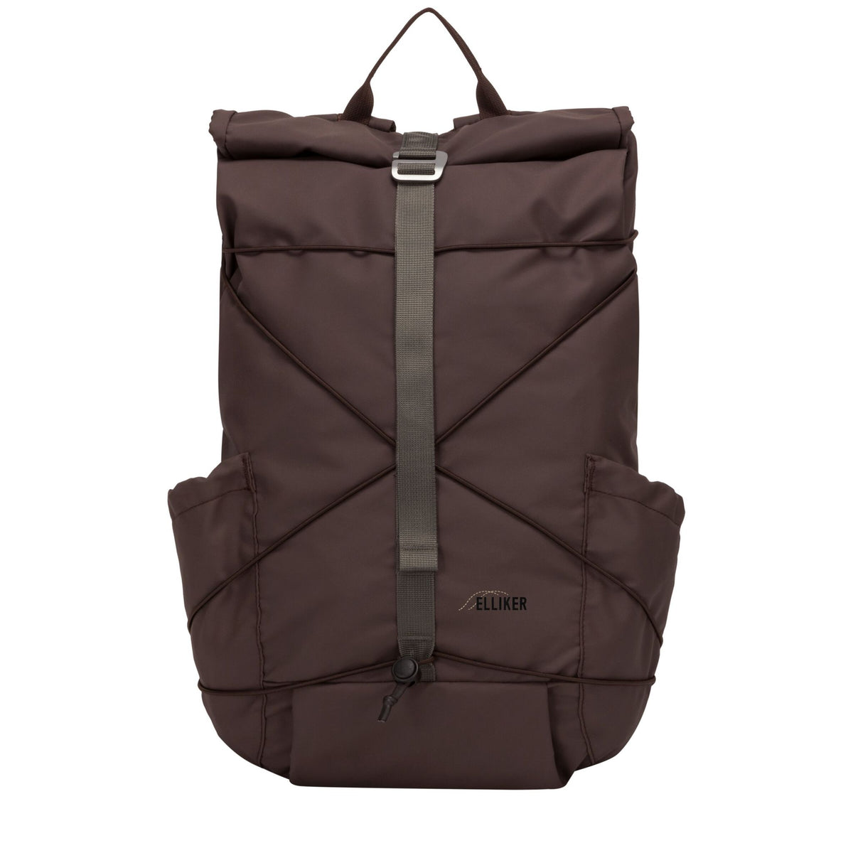 Dayle Roll Top Backpack Elliker 34001-DARKBROWN Backpacks 21L / Dark Brown