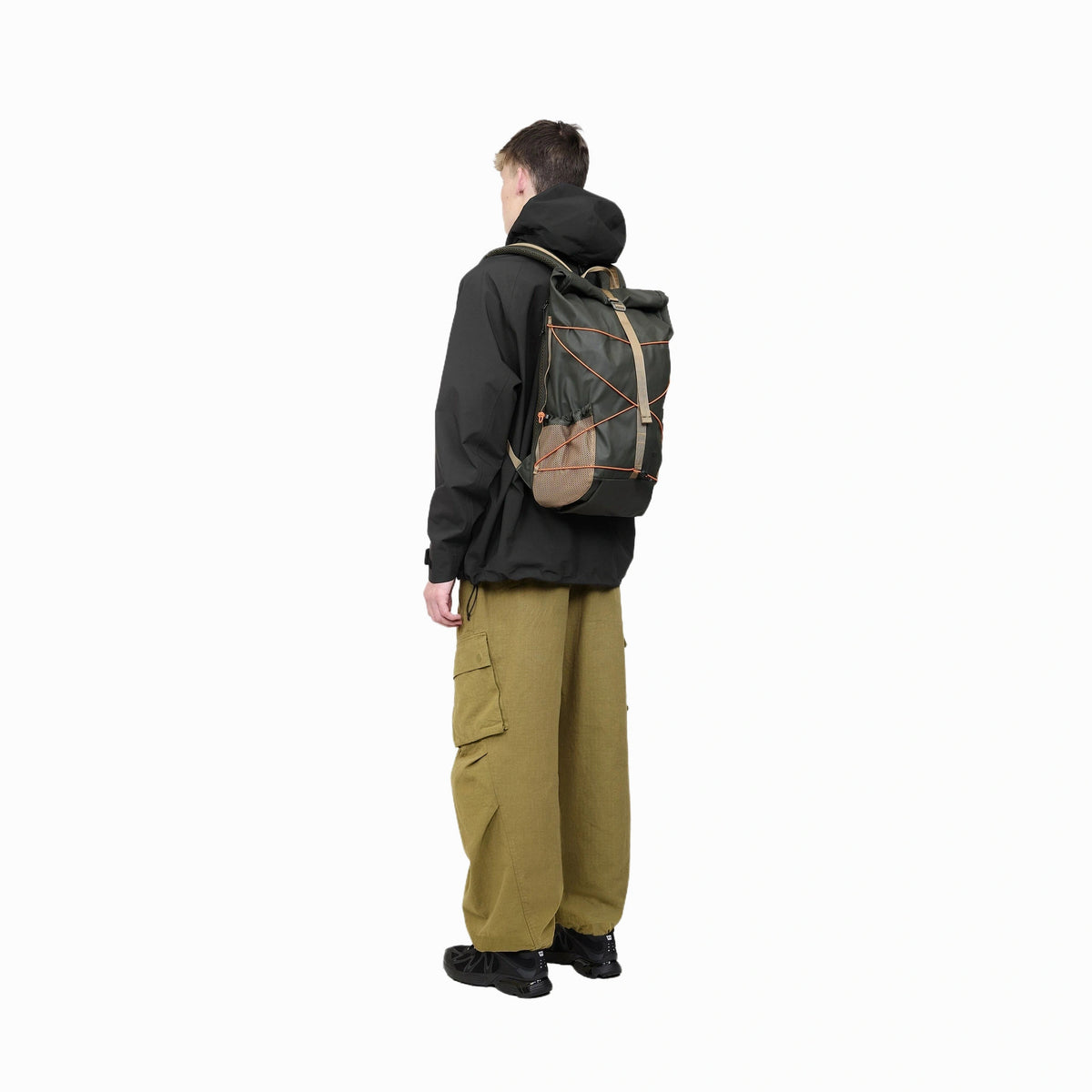 Dayle Roll Top Backpack Elliker 34001-DARKGREEN Backpacks 21L / Dark Green