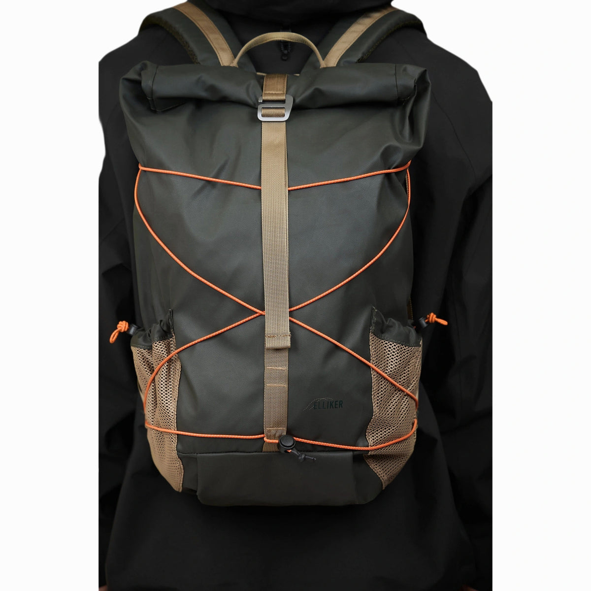 Dayle Roll Top Backpack Elliker 34001-DARKGREEN Backpacks 21L / Dark Green