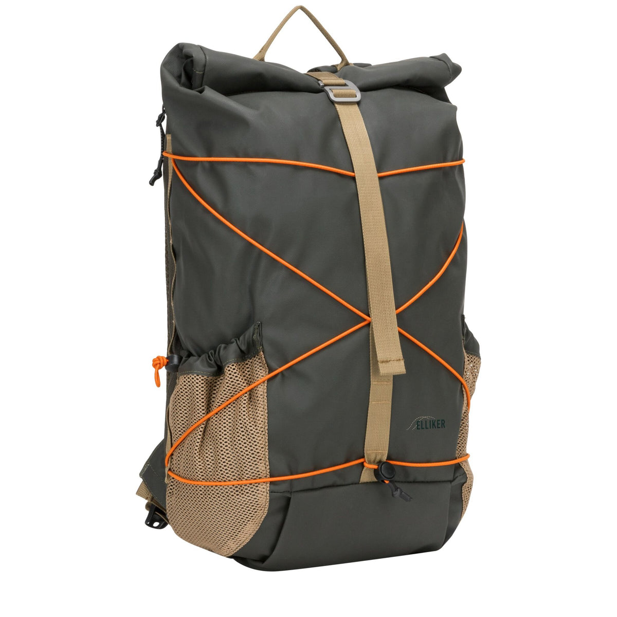 Dayle Roll Top Backpack Elliker 34001-DARKGREEN Backpacks 21L / Dark Green