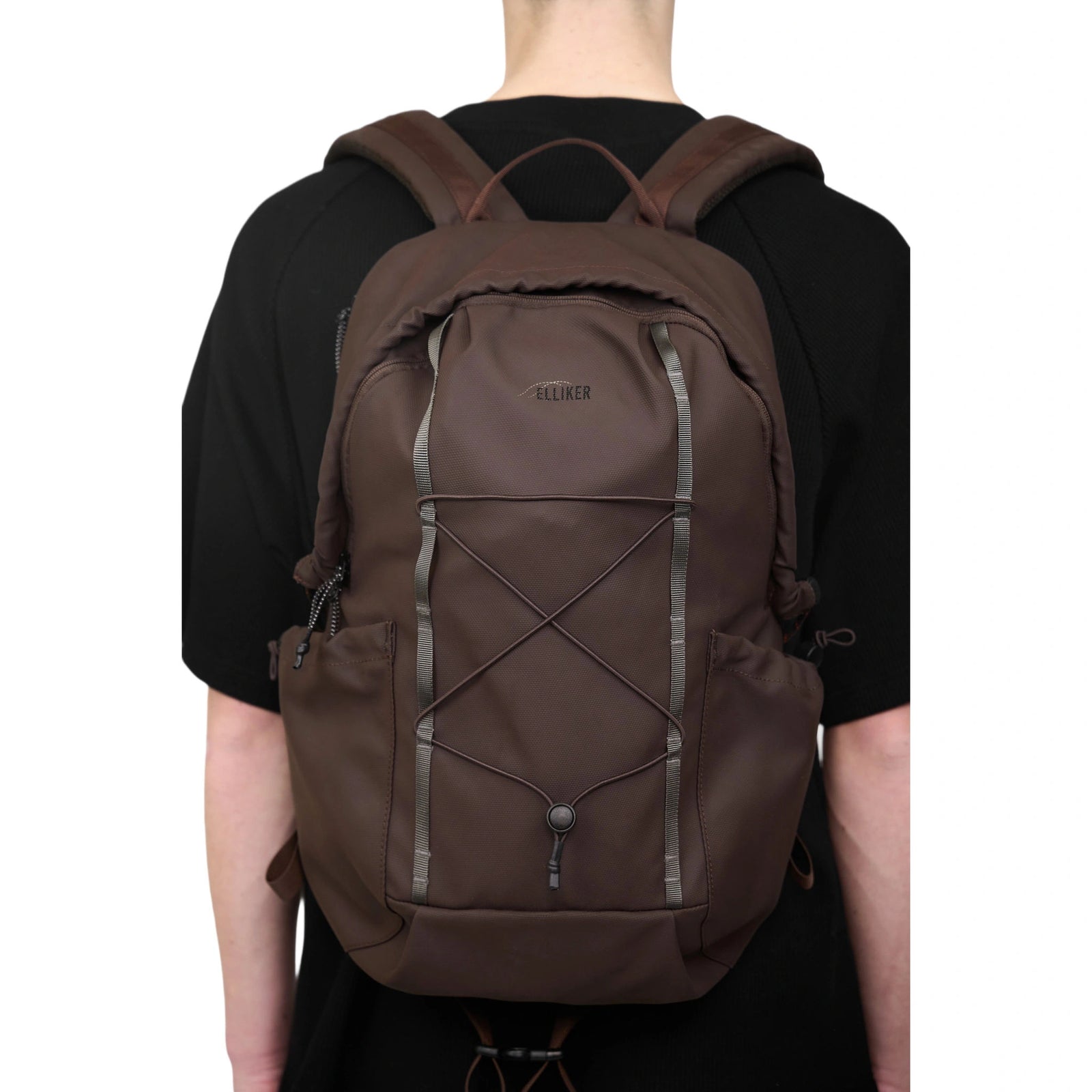 Kiln Hooded Zip Top Backpack 22L Elliker 34000-DARKBROWN Backpacks 22L / Dark Brown