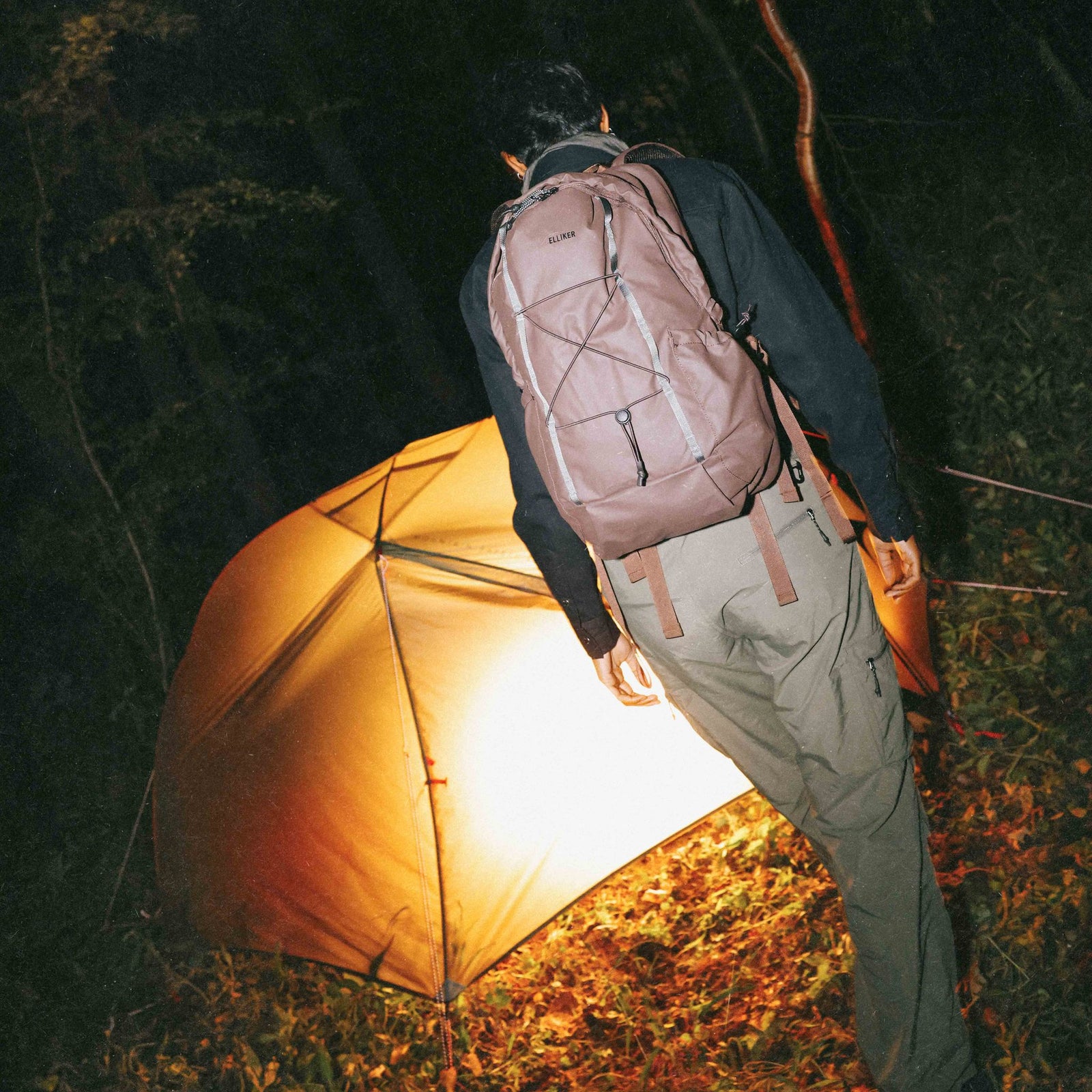 Kiln Hooded Zip Top Backpack 22L Elliker 34000-DARKBROWN Backpacks 22L / Dark Brown