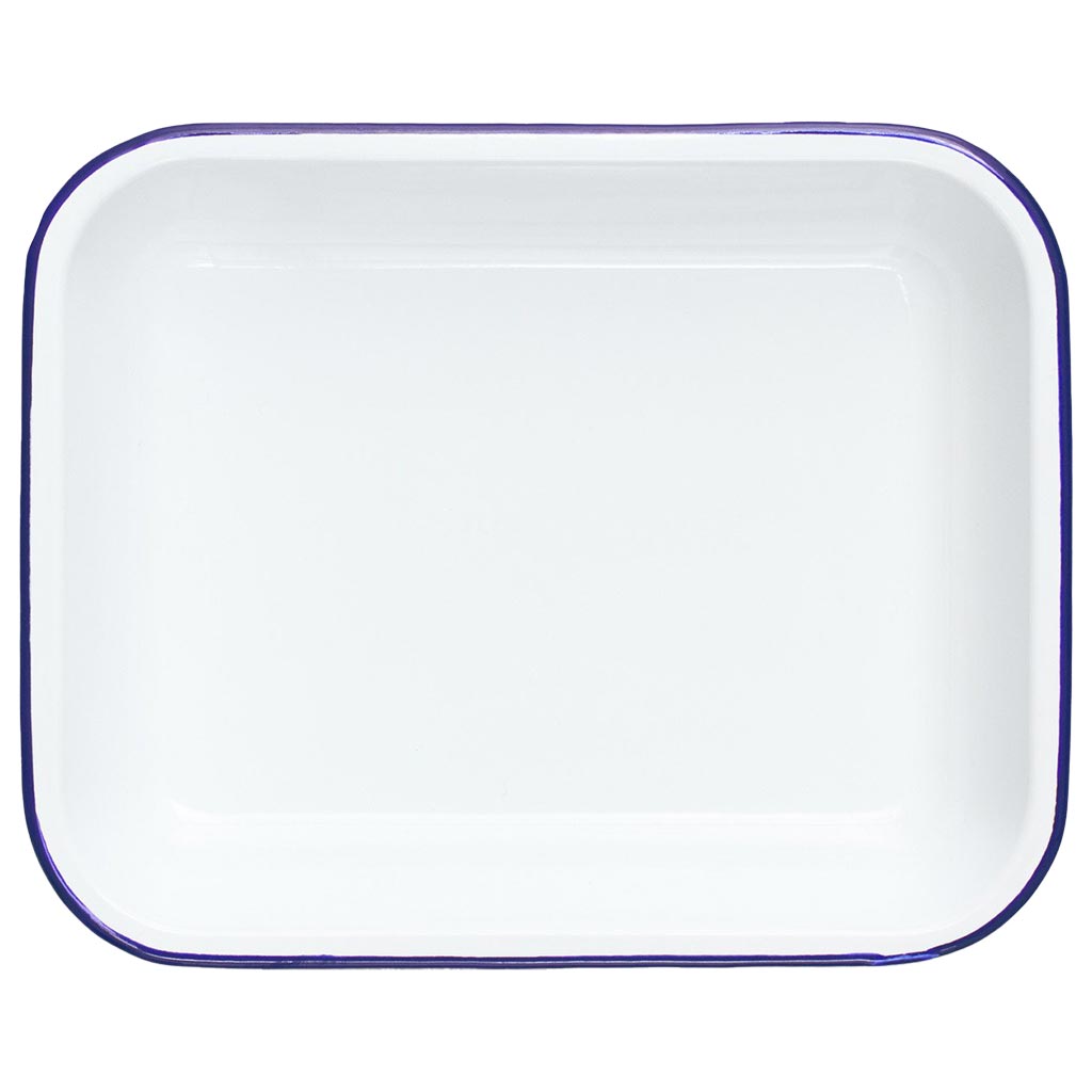 Bake Set Falcon Enamelware FAL-BAK-BW-UK Bake Sets One Size / White w/ Blue Rim