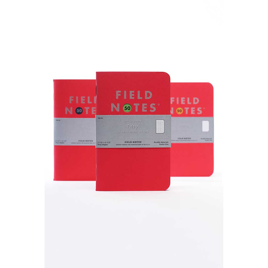 Fifty Graph paper Field Notes FNC-50 Notebooks One Size / Red