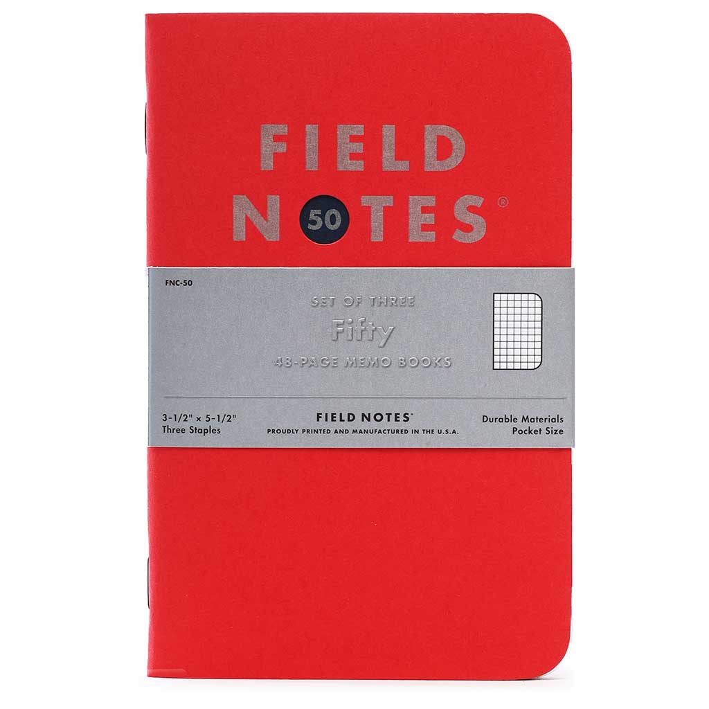 Fifty Graph paper Field Notes FNC-50 Notebooks One Size / Red