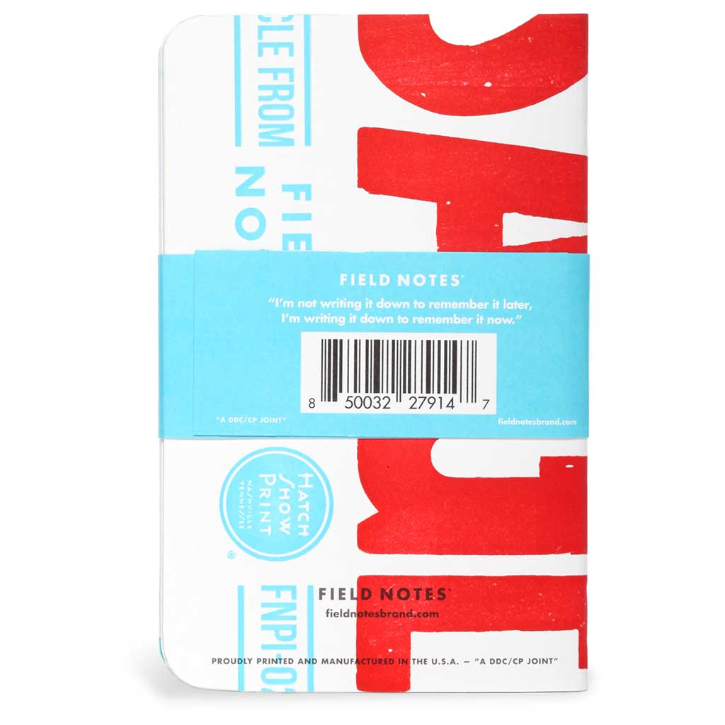 Hatch Ruled Paper (3-Pack) Field Notes FNC-56 Notebooks One Size / Multi