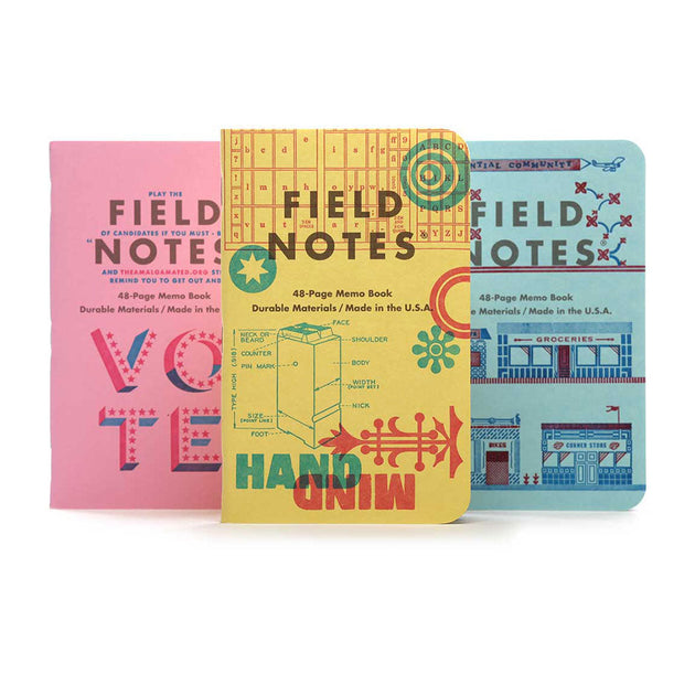 United States of Letterpress Graph Paper | Series C Field Notes FNC-48C Notebooks One Size / Multi