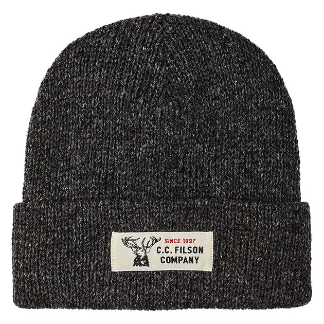Lined Ragg Wool Beanie Filson FMACC0067-006 Beanies One Size / Charcoal Black