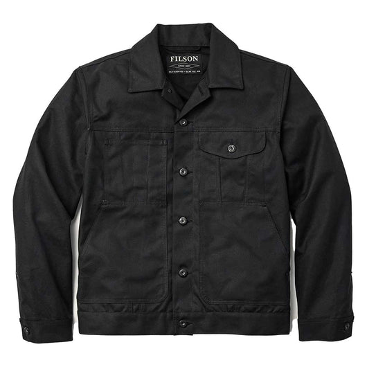 Filson | Tin Cloth Short Lined Cruiser | Waxed Jacket | Black