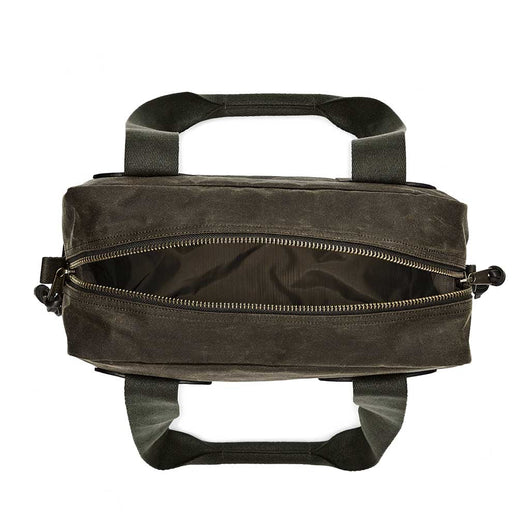 Filson | Tin Cloth Tote Bag With Zipper | Cabin Bag | Otter Green