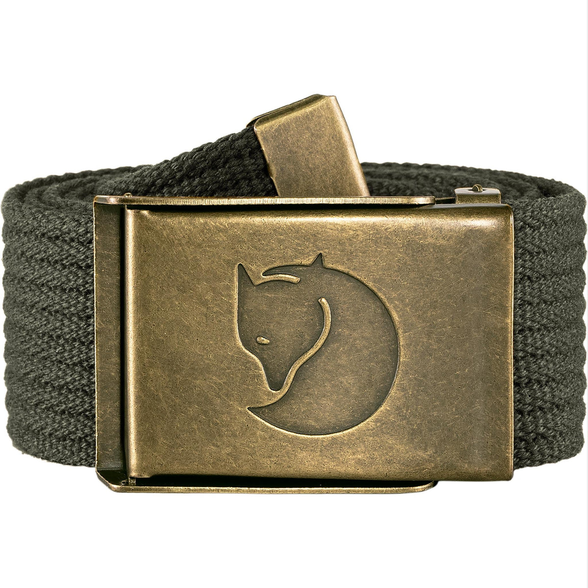 Canvas Brass Belt Fjällräven F77297-032-OS Belts One Size / Mountain Grey